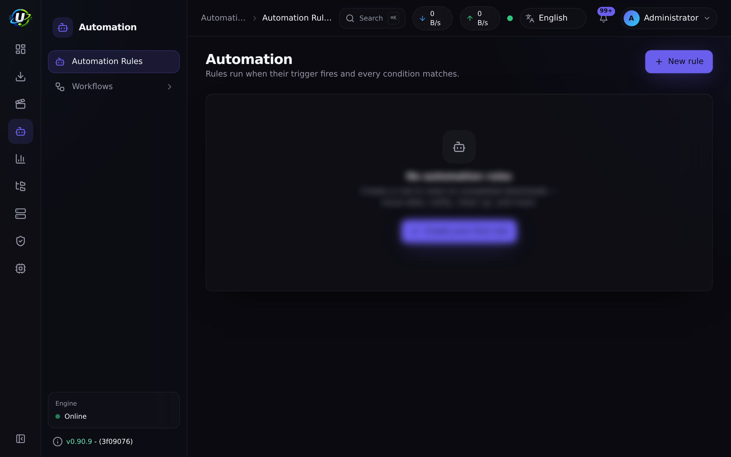 Automation execution log