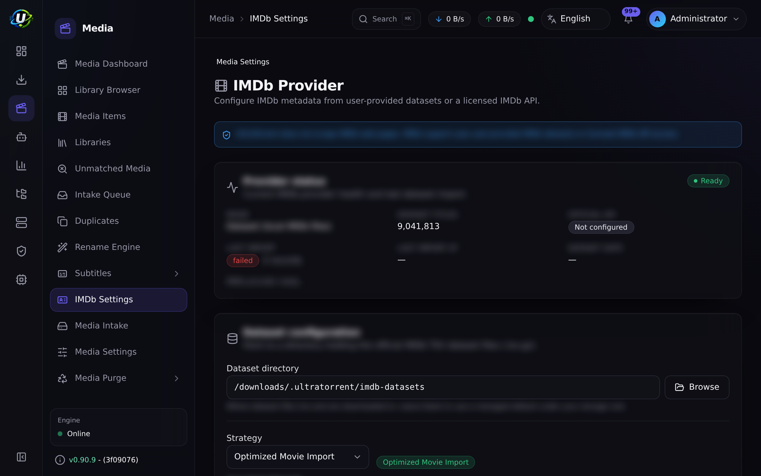 IMDb dataset import